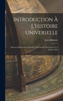 Introduction À L'Histoire Universelle