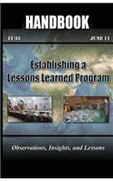 Establishing a Lessons Learned Program