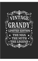 Vintage Grandy Limited Edition The Man Myth The Legend