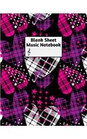 Blank Sheet Music Notebook