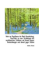 Beitr Zur Vogelfauna Der Mark Brandenburg. Materialen Zu Einer Ornithologie Der Norddeutschen Tiefeb