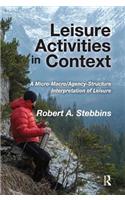 Leisure Activities in Context