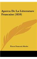 Apercu De La Litterature Francaise (1859)