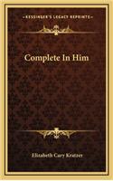 Complete in Him