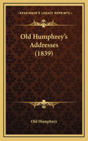 Old Humphrey's Addresses (1839)