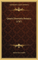 Quarta Dissertatio Botanica (1787)