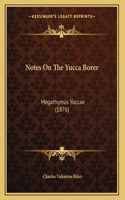 Notes On The Yucca Borer