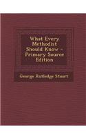 What Every Methodist Should Know - Primary Source Edition