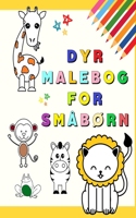 Dyr Malebog for Småbørn: Min første malebog med yndige dyr - Sjove og lærerige farvelægningssider for børn i alderen 1-3 år - (Toddler Time !) - Børn lærer at farvelægge els