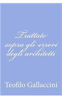 Trattato sopra gli errori degli architetti