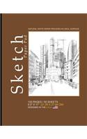 Sketch Paper Pad: Blank Sketch Pad Notepad, 8.5" x 11" (21.59 x 27.94 cm), 100 pages, 50 sheets, Soft Durable Matte Cover(Brown)