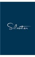 Silvester: notebook with the name on the cover, notebook for notes, Journaling