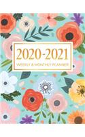 2020-2021 Weekly & Monthly Planner: January 2020 to December 2021 (24 Months) - Daily Weekly Monthly Calendar Planner - Two Year Planner - 24 Month Planner - 2020-2021 Monthly Planner 