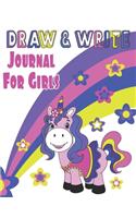 Draw & Write Journal For Girls