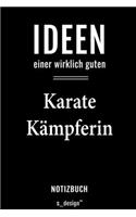 Notizbuch für Karate Kämpfer / Karate Kämpferin