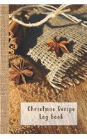 Christmas recipe log book