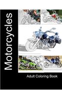 Motorcycles: Adult Coloring Book