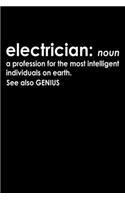 Electrician Definition: Hangman Puzzles - Mini Game - Clever Kids - 110 Lined Pages - 6 X 9 In - 15.24 X 22.86 Cm - Single Player - Funny Great Gift