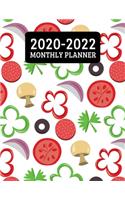2020-2022 Monthly Planner: 3 Year Planner - 36 Month Calendar Planner Diary for Next Three Years With Notes For Pizza Italian Food Lovers (8.5"x11")