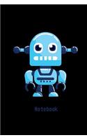 Notebook: Robot Journal, Diary, Notebook, Daily Notepad, School Composition Book, Lined Writing Journal, 110 Durable Lined pages. Ruled white paper. Great gif