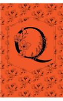 Floral Monogram Journal/Notebook - Q