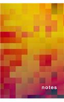 Notes: Colorful Rainbow Pixel Notebook 175-Page College-Ruled(1 Pixel Journal)