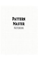 Pattern Master Notebook: 1/6" Cross Grid Graph Ruling, 144 Pages