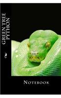 Green Tree Python: Notebook, 150 lined pages, softcover, 6" x 9"