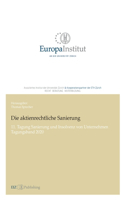 Die aktienrechtliche Sanierung