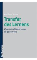 Transfer Des Lernens