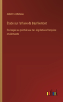 Étude sur l'affaire de Bauffremont