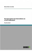 Reorganisation im Unternehmen an einem Fallbeispiel