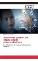Modelo de gestión de capacidades emprendedoras