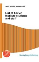 List of Xavier Institute Students and Staff: (English)