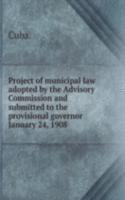 PROJECT OF MUNICIPAL LAW ADOPTED BY THE