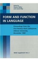 Form and Function in Langauge