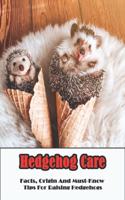 Hedgehog Care_ Facts, Origin And Must-know Tips For Raising Hedgehogs: Hedgehog Habitat