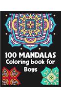 100 Mandalas Coloring book for Boys
