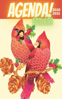 Agenda *2020 2021: Agenda Etudiant 2020 2021-Scolaire/ oiseau- animaux - Grand agenda de Août 2020 à Juillet 2021(primaire, collège, lycée) Cadeau Fille - Garcon et En