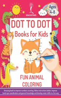 Dot to Dot Books for Kids Ages 4-8 - Fun Animal Coloring