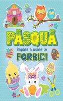 Pasqua impara a usare le forbici