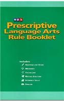 Prescriptive English, Language Arts Rule Booklet: (INDIVIDUAL CORRECTIVE ENGLISH)