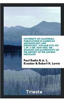 The Sources and Authenticity of the History of the Ancient Mexicans
