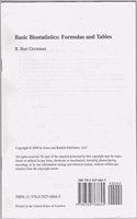 Basic Biostatistics: Formulas And Tables