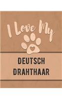 I Love My Deutsch Drahthaar: Keep Track of Your Dog's Life, Vet, Health, Medical, Vaccinations and More for the Pet You Love