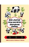 Kids Journal Draw Write Storybook Pandas