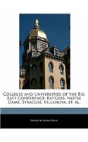 Colleges and Universities of the Big East Conference