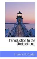 Introduction to the Study of Law