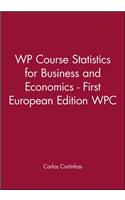 Wileyplus Course Statistics for Business and Economics - First European Edition Wileyplus Card