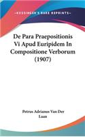 de Para Praepositionis VI Apud Euripidem in Compositione Verborum (1907)